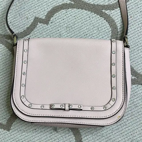 Kate Spade  Laurel Way Jeweled Large Carsen Warm Vellum Crossbody bag