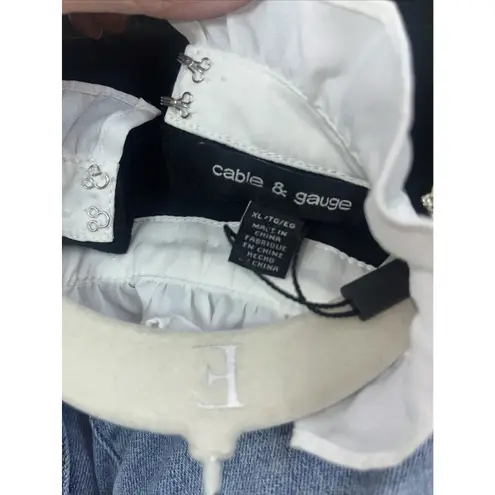 Cable & Gage Bridgerton Pearl & Rhinestone Embellished Sweater Size XL READ