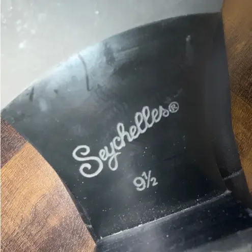 Seychelles Black Leather Ankle Boots Women’s 9.5