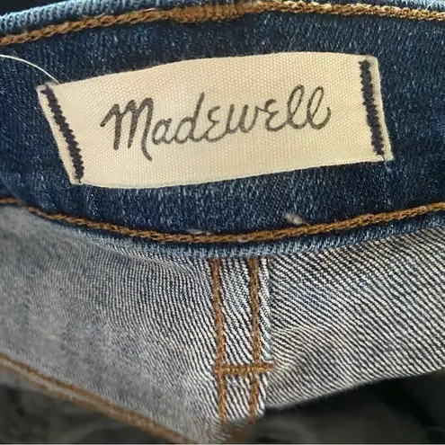 Madewell  9” High-Rise Skinny Distressed Denim Jeans: Destructed-Hem Edition