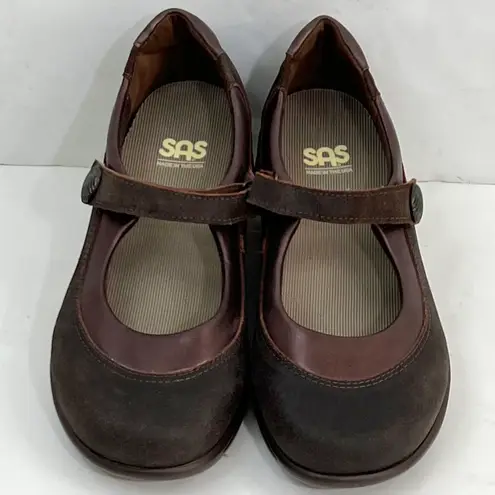 SAS Sportswear Sas Step-Out Mary Jane Leather Flats