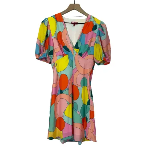 STAUD Mini Milla Dress - Citrus Kaleidoscope - 2