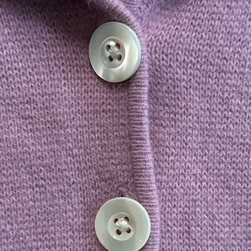 Ann Taylor  Mauve Knit Cardigan XL Angora Wool Women’s Jacket Classy