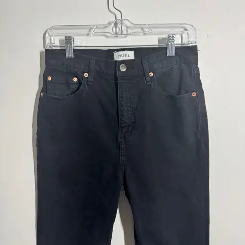 Pistola Jeans Women 27 Black Straight Leg Organic Cotton Minimal Modest Capsule