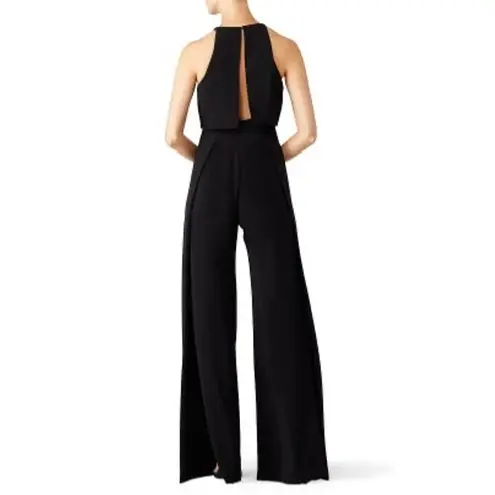 Jill Stuart Black Popover Jumpsuit Sleeveless Crewneck Wide Leg Jumpsuit Size 4