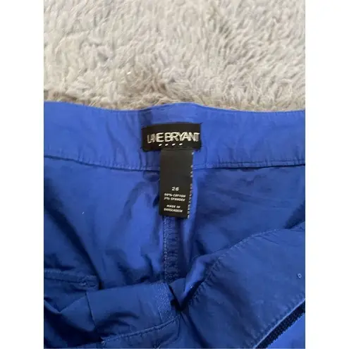 Lane Bryant  blue shorts with belt size 26