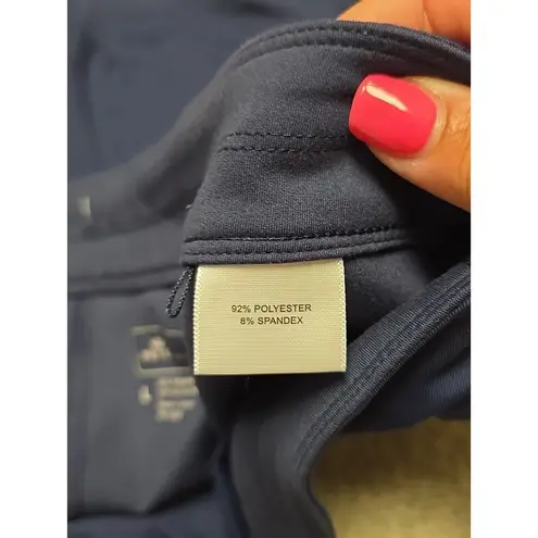 Peter Millar Laura Wrap Golf Skort Skirt Womens LG Blue Pull On Pickleball