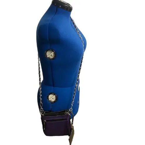 COWGIRL TRENDY Women’s Purple & Black Longhorn Crossbody Size 7”X7”