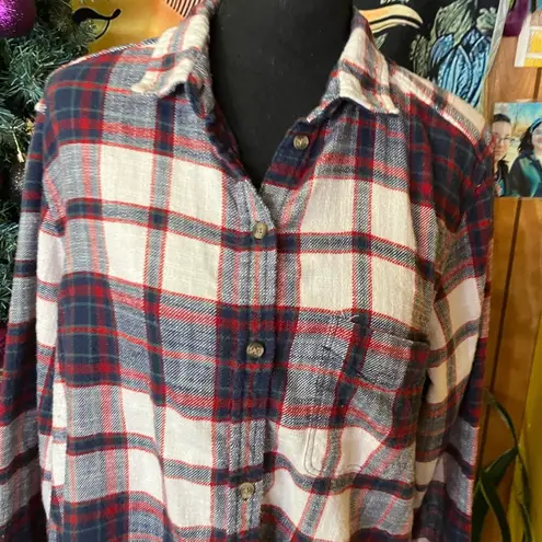 American Eagle  extra large plaid, women’s flannel shirt, BoHo