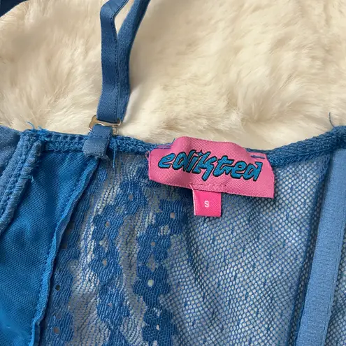 Edikted Blue Lace Corset S