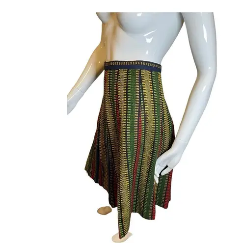 Vintage 1960s Pleated Striped A
