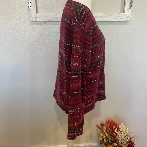 Classic Elements Vintage Fair Isle Full-Zip Cardigan