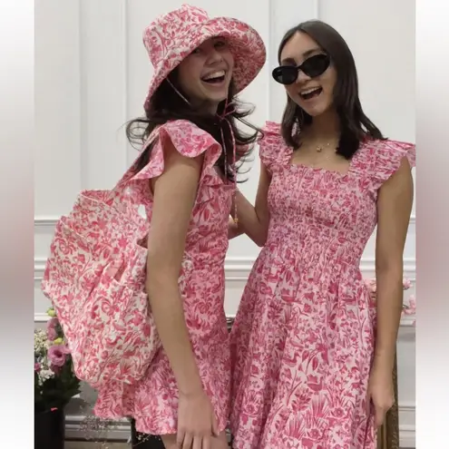 Hill House Elizabeth Pink Palm Beach Nap Dress XS