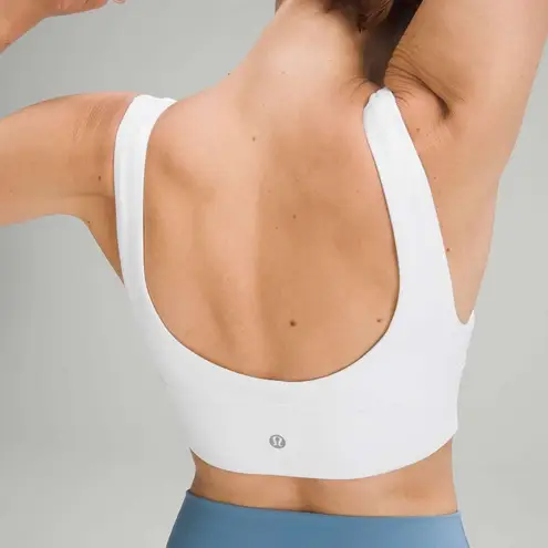 Lululemon White Align V-Neck Bra *Light Support, A/B Cup 