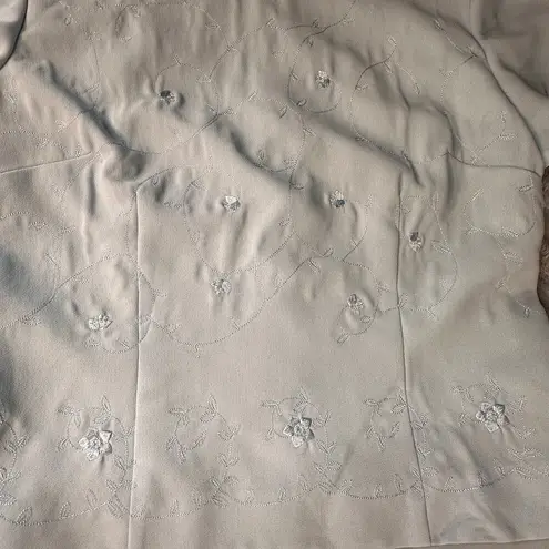 Donna Morgan Petites Women's Vintage Embroidered Formal Dress in Blue Size 10