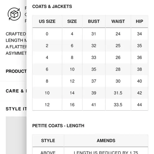 Reiss  Mia Wool Blend Mid‎ Length Coat