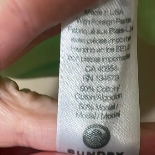 Sundry  Athletic Crew Neck T-shirt‎ In Pop Lime Size XS