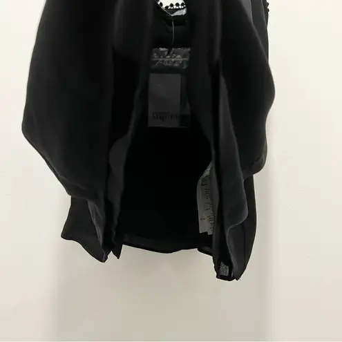 Alexander McQueen Lace Trim Silk Camisole in Black, Size 38, NWT