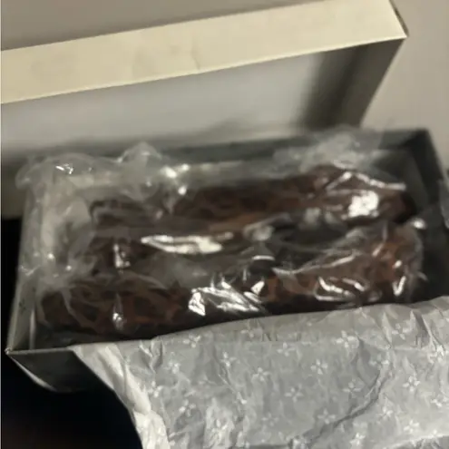 Sun + Stone Womens Shoes Eliana Slip On Brown Ballet Flats 9W Leopard Size 9