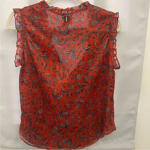 MISA Los Angeles NWT Paisley Aranciata Tank Top Size S