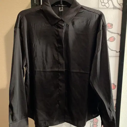 Forever 21 NWT Satin button down shirt