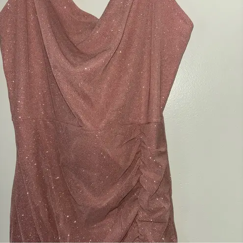 Sparkly pink mini dress NWT Size L
