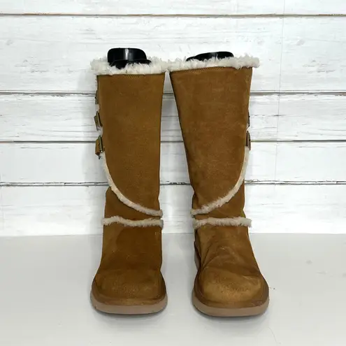 Koolaburra by UGG Women's Victoria Tall Bow Boot Shoe Size 10 Brown