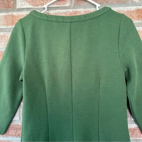 Boden Half Sleeve Structured Shift Dress Green Women’s 4P 4 Petite Pockets