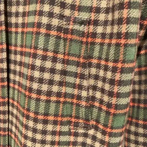 Pendleton PENDELTON PLAID TAN BROWN GREEN ORANGE BLAZER THREE BUTTON JACKET 10