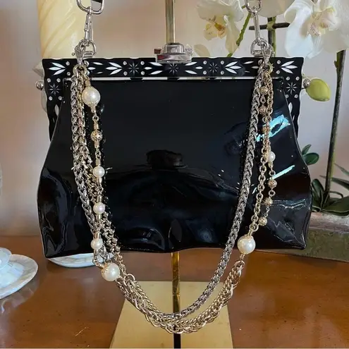 Dolce & Gabbana NWOT Black Floral Crystal VANDA Bag Chic, Bold & Glamorous