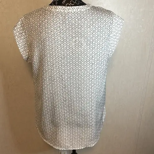 Hilary Radley Hilary Radley Sleeveless Blouse Geometric Print Casual Women's M