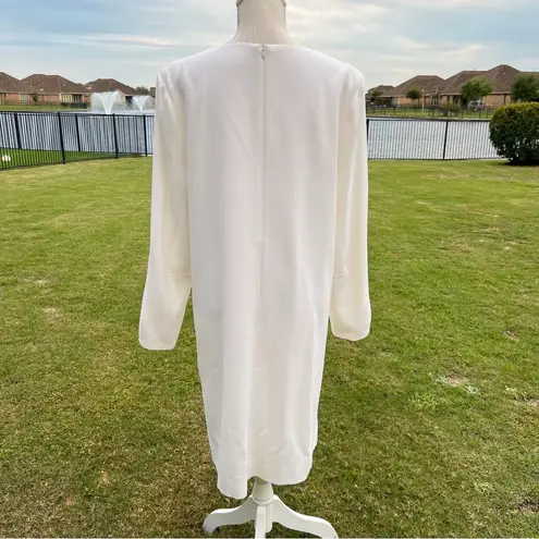 Goat Long Sleeve Cream Wool Dress Size L