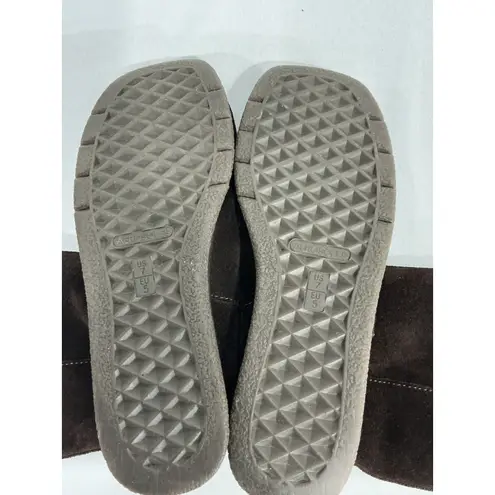 Aerosoles Womans Size 7 Brown Suede Lined Zip Ankle Boots NWOT