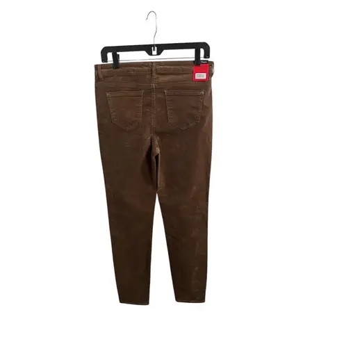 Well Worn Pants Womens Size 8 Brown Corduroy High Rise Skinny Soft Slim