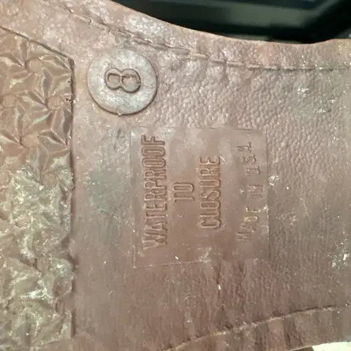 Lacrosse Western Boots Women's Size 8 Waterproof Leather Brown Ankle Boots USA