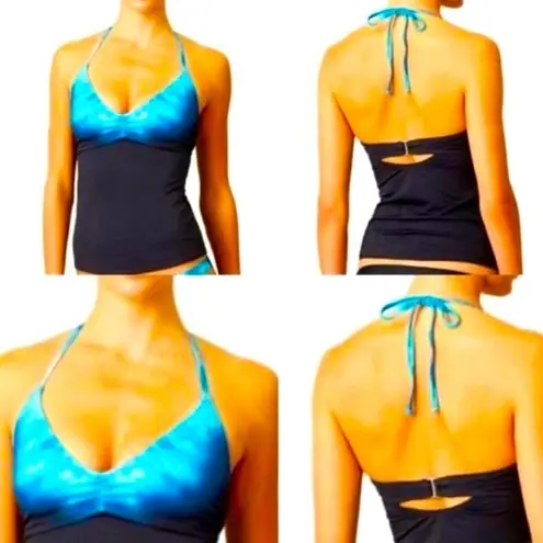 Athleta Bali Ombré Smocked Tankini Swim Top