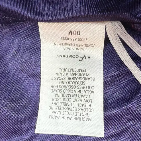 Vanity Fair Vintage 2-Piece Satin Pajama Set Blue Sleepwear Lace Made In USA