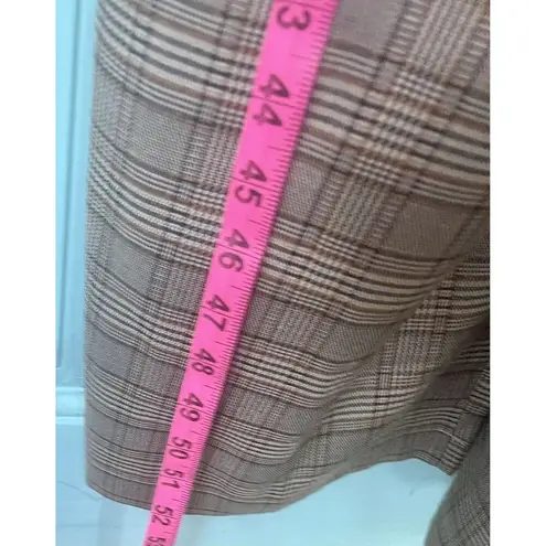 Hem & Thread Brown Jumpsuit Women’s Small S Plaid Overall Jumpsuit New W Tags