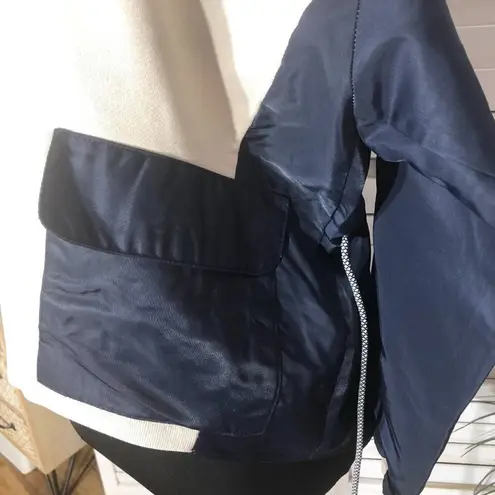 Korea Fashion Oversized Long Sleeve Top BTS Style Cream Blue S