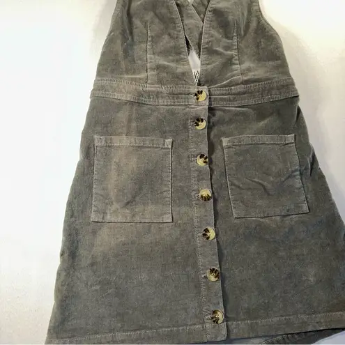 Show Me Your Mumu  • NWT Jumper Dress Size M Connelly Overall Corduroy Gray
