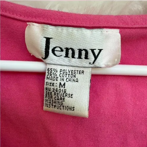 Vintage Y2K embroidered cropped pink tank top Size M