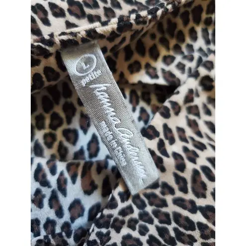 Hanna Andersson Skirt Women Large A Line Leopard Cheetah Print Side Zip Classic Brown Size undefined