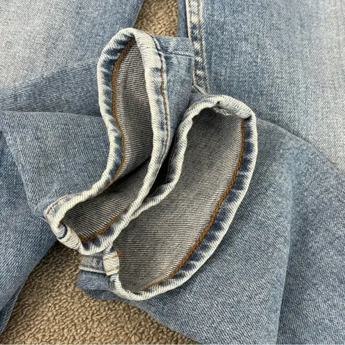 RE/DONE 90s High Rise Ankle Crop Jeans Bright Faded Blue Size 30