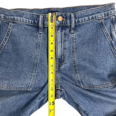 NWT J. Crew Factory Women's Utility Ankle Crop Jeans Size 28 Blue Patch Pockets