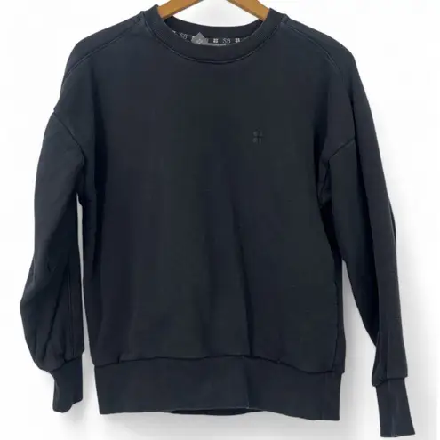 Sweaty Betty | XS | Slouchy Pullover Crewneck Essentials Sweatshirt in Black