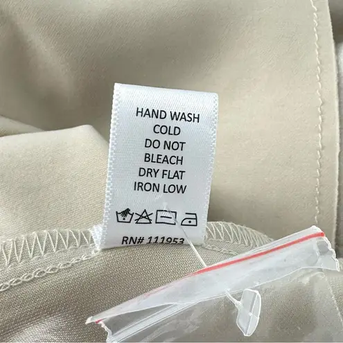 Active USA  Sueded Polyester Shacket Cream Size Large