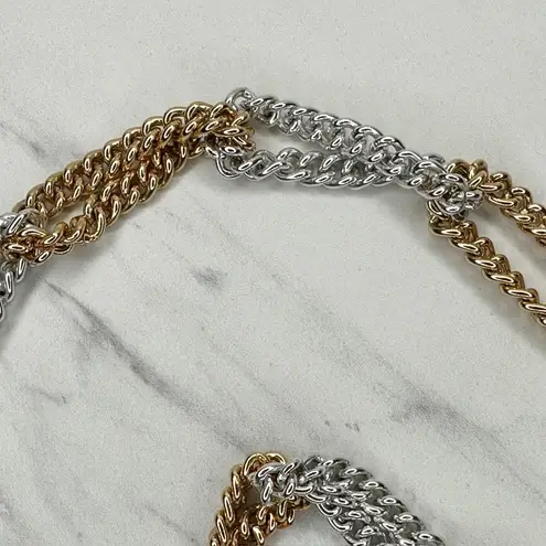 Silver Gold Two Tone Chain Belt Small/Medium (S/M) Hook Closure ✨