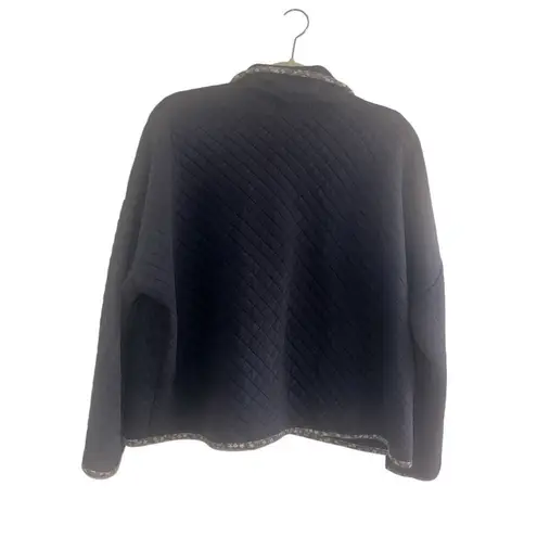 ✨Orange Farm Charcoal Blue Quilt Sz Medium Jacket With Pockets✨ Gray