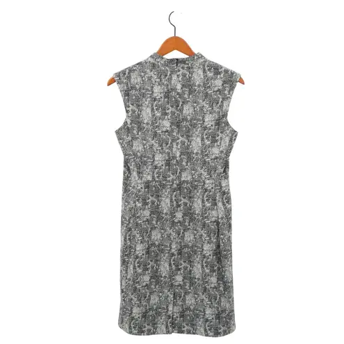 MM.LaFleur The Aditi Dress Crackle Black White Sleeveless V-Neck 8