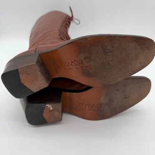 Joan & David Vintage Granny Victorian Handmade Italy Tall Full Lace up Boots 8.5